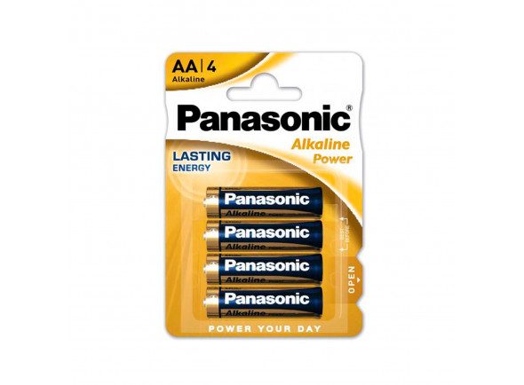 Panasonic Pack 4 Pilhas Alcalinas AA LR06 1.5V Panasonic Pack 4 Pilhas Alcalinas AA LR06 1.5V
